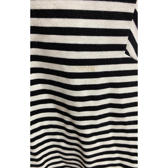 Free People Black White Stripe Fit and Flare Dress Size Small - Picture 6 of 7